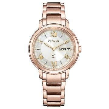 CITIZEN 星辰 XC EW2426-62A 亞洲限定款櫻花粉紅金光動能時尚腕錶 32.5mm｜樂天全館特惠中★指定刷卡回饋10%