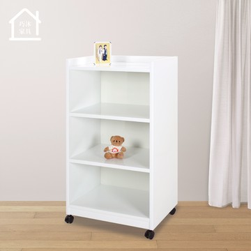 三格塑鋼置物櫃 置物收納櫃 活動櫃 餐櫃 碗盤櫃 防水塑鋼家具(寬63.5x深45x高119.5公分)【巧沐家具】