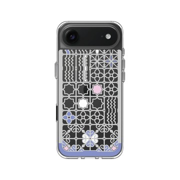 iPhone Air Clear Case（相機按鈕） 透明 - 老屋顏 Old House Face - 台灣經典鐵窗花 - 東
