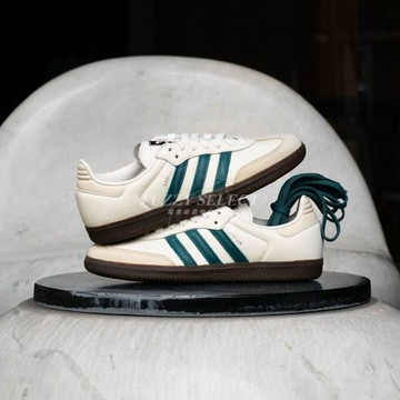 【逢甲 FUZZY】W Adidas Samba OG 白綠 白 綠 焦糖底 德訓鞋 IG1963