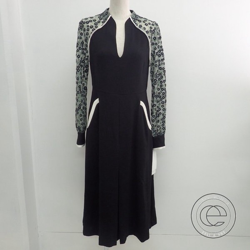 未使用 定価7万1280円 18aw Mame Kurogouchiマメ Mm18aw Dr003 フラワーレーススリーブ Vネック Aラインドレス ワンピース3 レディース 通販 Lineポイント最大0 5 Get Lineショッピング