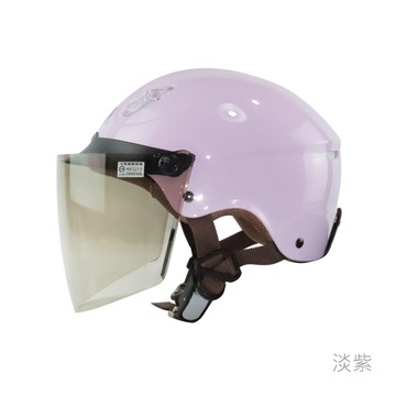 華泰 安全帽 NINJA  K-827 K827 素色 淡紫 輕便型 可拆洗 抗UV鏡片 雪帽 半罩