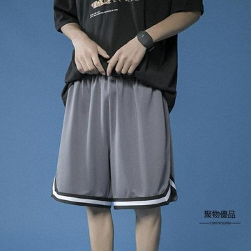 五分短褲女夏季外穿高腰運動五分褲顯瘦百搭闊腿籃球中褲【聚物優品】