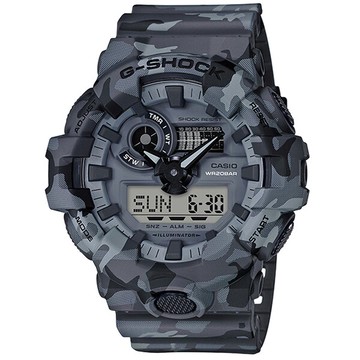 CASIO 卡西歐 G-SHOCK搶眼迷彩風格運動腕錶(GA-700CM-8ADR)-53mm【刷卡回饋 分期0利率】【APP下單點數13倍送】