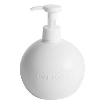 SALIU 日本製 陶瓷按壓式慕斯空瓶 按壓泡泡瓶 液體 300ml  白色  1個