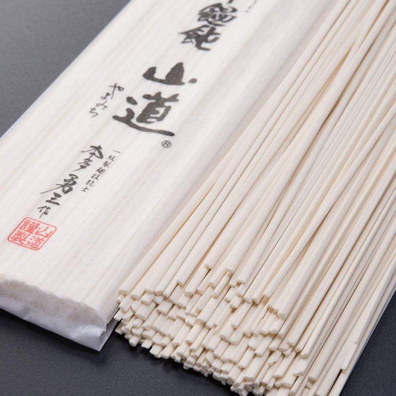 島原「山道うどん国産小麦100 だしパック詰合せ」ギフト〔手延べうどん160g×6・だしパック8g×10〕