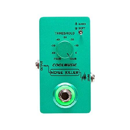 COOLMUSIC C-CS02 Noise Guitar Effect Pedal, Noise Killer Guitar Pedal Noise Suppressor Effect Modes for Electric Guitar and Bass True Bypass