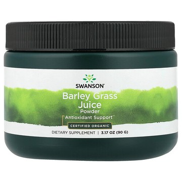 Swanson Vitamins, 大麥草汁粉，3.17 盎司（90 克）
