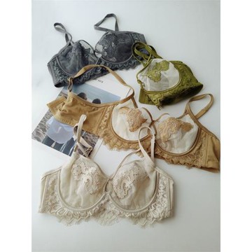 性感沒得說~輕薄單層紗自留大胸顯小聚攏調整超薄網紗透氣軟鋼圈