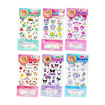 PInK MAnGO 三麗鷗珠寶紋身貼紙6件組  混和顏色  1組