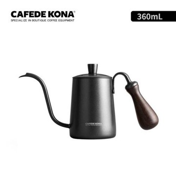 【CAFEDE KONA】鶴嘴檀木柄手沖壺 360ml