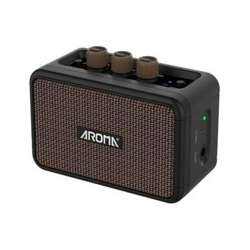 『AROMA』5W便攜充電式數位吉他音箱 AG-04 黑色款 / 公司貨保固