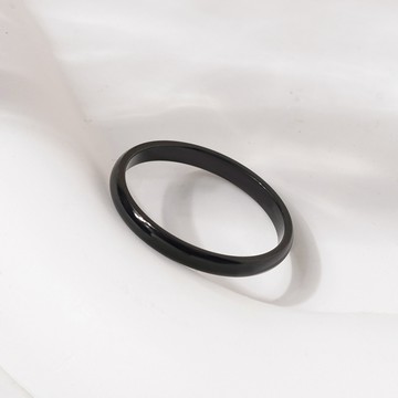 [鈦鋼]MARIGOLD素面圓弧戒指【KMD496】-玫瑰金/銀/黑