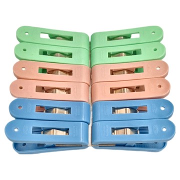 百貨King 新如意超級衣夾 曬衣夾 12入  4組  1包