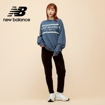 【New Balance】棉質刺繡長袖上衣_女性_藍色_WT51923VTI