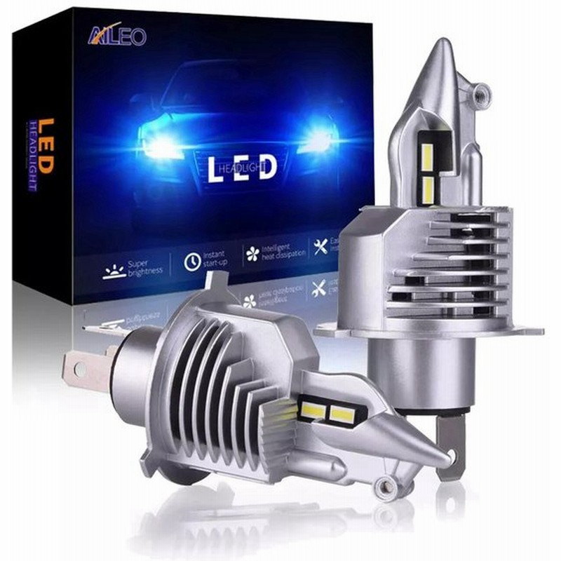 Aileo H4 車ヘッドライト H4 Led 電球車オートバイ ヘッドライト電球ハイビームロービームライト機 Foco 80 ワット 12 通販 Lineポイント最大get Lineショッピング