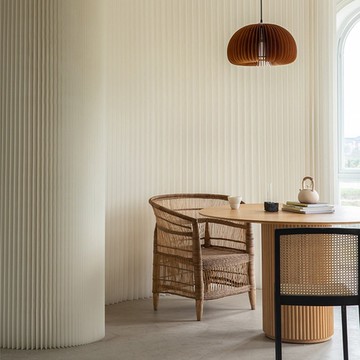 十八紙｜風琴紙牆-大孔徑24cm寬 3m長