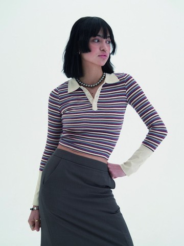 Striped Polo T-shirt