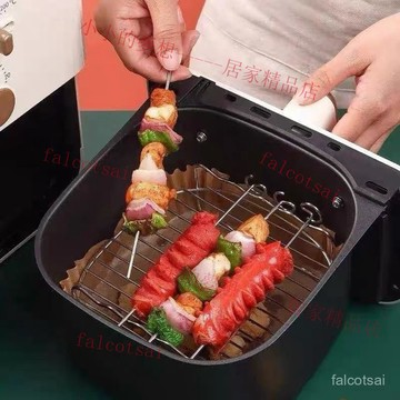 空氣炸鍋烤架 不銹鋼雙層蒸烤架 圓形方形烤箱微波爐內置烤架網 烤針 烤簽 烤箱配件 烤針烤針雙層 串燒架 幹果架