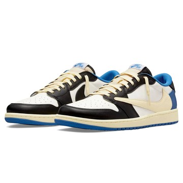 Travis Scott x Fragment x Air Jordan 1 OG 低筒 閃電倒勾 男休閒鞋 聯名款 DM7866-140