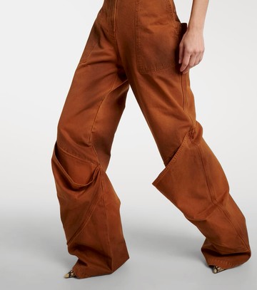 The Attico Oversized wide-leg jeans