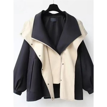外貿原單出口品牌專柜尾單收腰中長款風衣韓版高級女裝春秋裝外套