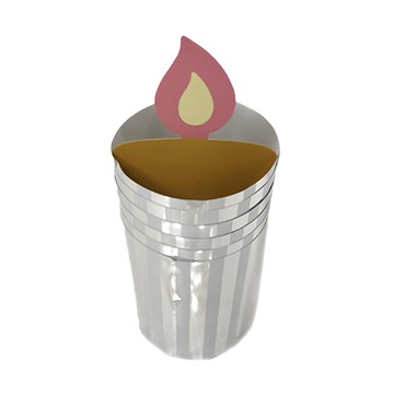 KAI 貝印 蠟燭裝飾蛋糕杯 6枚裝  蠟燭  1組