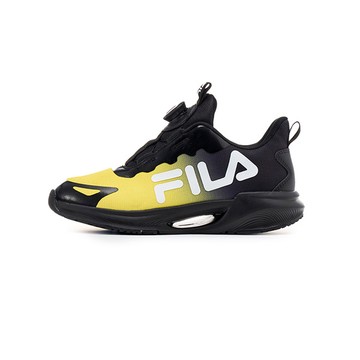 FILA KIDS 中童運動鞋-黑黃 2-J421Z-091