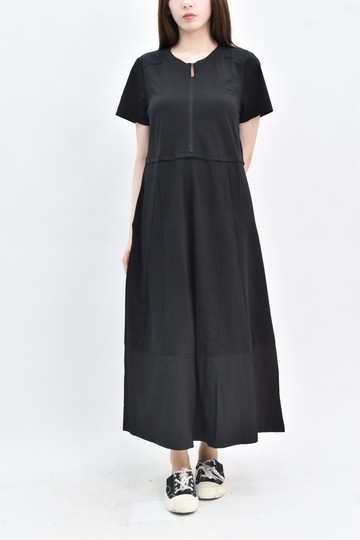 (S) joan 黑色短袖洋裝