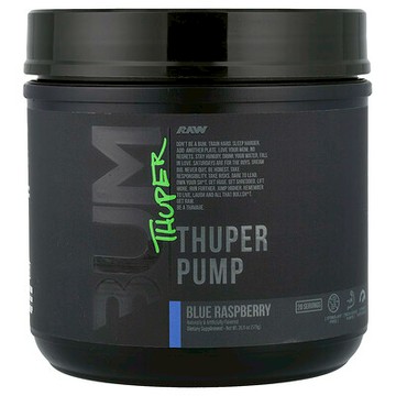Raw Nutrition, Bum，Thuper Pump，藍樹莓，20.11 盎司（570 克）