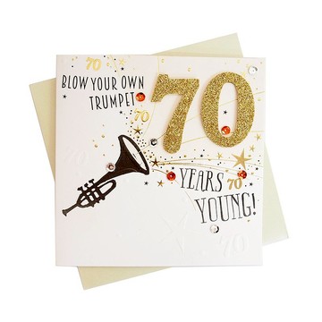 70歲立體金字【Ling Design-TP歲數卡片 生日祝福】