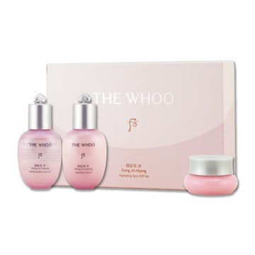 《Whoo 后》拱辰享水蓮花保濕3件組（水凝露20ML+水凝乳20ML+凝霜4ML）