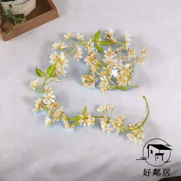 臺灣出貨🔥空調管子遮丑神器 水管裝飾美化 燃氣 管道美化 仿真花假花藤條櫻花藤蔓壁掛客廳室內裝飾空調管道纏繞塑料HLJ