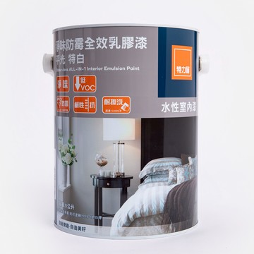 (組合) 特力屋 淨味防霉全效乳膠漆 特白 5L 2入