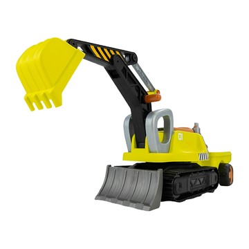 KiKimmy 聲光噴霧兩用工程挖土機/推土機 開取式坐墊置物箱 附置物後車斗 360度挖臂旋轉操作  多色  1個