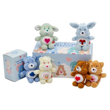 【Grace Gift】Care Bears & Cousins毛絨玩偶吊飾鑰匙圈一中盒