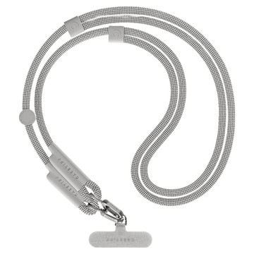 CASETiFY 織繩手機背帶 附墊片  1個  冷灰色 雙扣