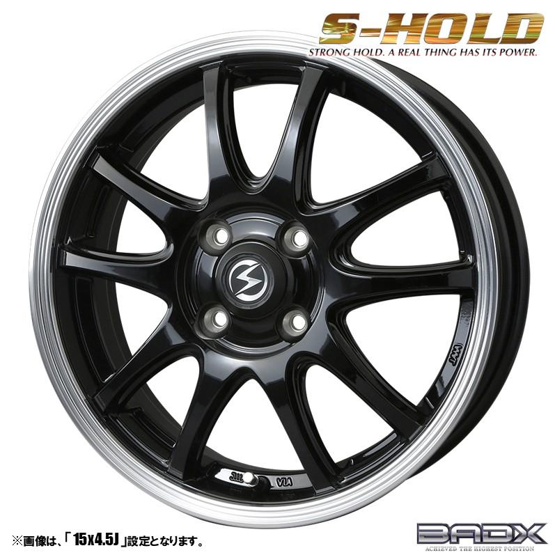 BADXエスホールド ロクサーニ BADX バドックス S-HOLD エスホールド S-5V 14インチ リム