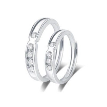 925純銀戒指鑲鑽銀飾(單件)-時尚簡約迷人有型生日七夕情人節禮物情侶款飾品2款73dx5【獨家進口】【米蘭精品】