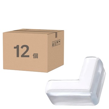 桌角L型防撞貼 NC17081645 12個  4 x 4 x 1.5cmm  透明色  1組