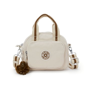 沙米色輕巧手提斜背兩用包-DEFEA MINI