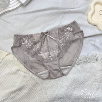 【伊黛爾】溫柔戀人 蕾絲內褲(FREE,淺灰)