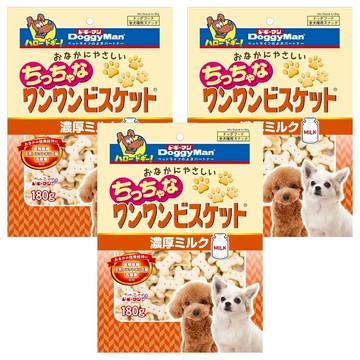 DoggyMan 多格漫 犬用迷你消臭餅乾  牛奶風味  180g  3包