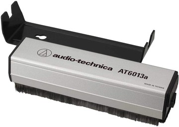 [o美國直購] Audio-Technica AT6013a 黑膠唱片 防靜電清潔刷 碳纖維刷+絨布 Dual-Action Anti-Static Record Cleaner