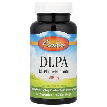 Carlson, DLPA，DL-苯丙氨酸，500 毫克，60 粒膠囊