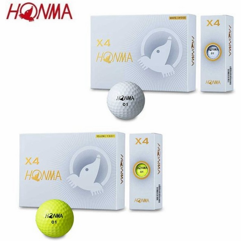 本間ゴルフ Honma ゴルフボール 1ダース 12個入 Honma ホンマ X4ボール Btq1906 通販 Lineポイント最大0 5 Get Lineショッピング