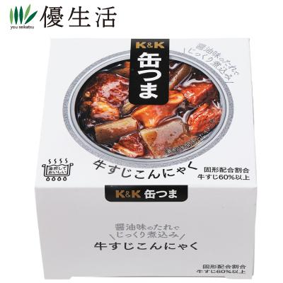 防災 備蓄 おつまみ K＆K 缶つま 牛すじこんにゃく12缶 送料無料