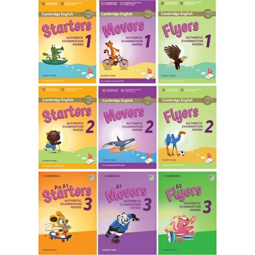 姆斯YLE劍橋兒童英檢官方全真考題組(全真題本+答案本+聽力CD) A2/A1/Pre-A1(Flyers/Movers/Starters)(1/2/3) CAMBRIDGE 華通書坊/姆斯