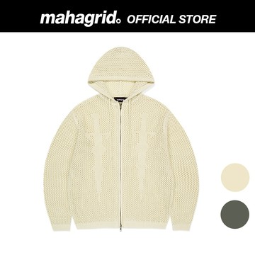 [MAHAGRID] Dagger 網眼連帽拉鍊針織DAGGER MESH HOOD ZIP UP KNIT