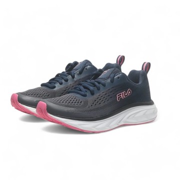 FILA 慢跑鞋 灰藍粉 透氣 輕量 運動鞋 女 5J331X035